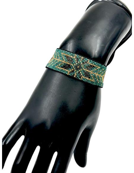 PULSERAS VERDES ANCHAS PARA MUJER MODA BOHO CHIC | ACCESORIOS ONLINE