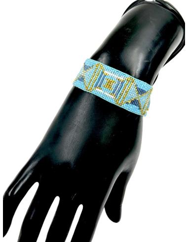 PULSERAS PARA VERANO AZULES ANCHAS DE DIA Y NOCHE | ACCESORIOS MUJER