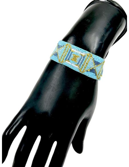 PULSERAS PARA VERANO AZULES ANCHAS DE DIA Y NOCHE | ACCESORIOS MUJER