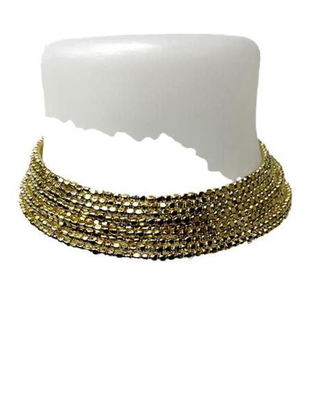 COLLARES CHOKER DORADOS ANCHOS MODA BOHO CHIC | ACCESORIOS MUJER