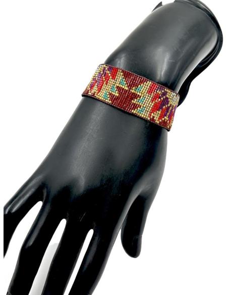 PULSERAS ANCHAS ETNICAS GRANATES Y MULTICOLORES | ACCESORIOS DIA Y NOCHE