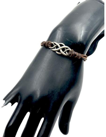 PULSERAS DE CUERO FINAS CON ESPIGA DE ACERO | EL JARDIN DEL DESEO