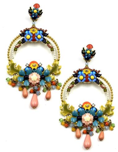 PENDIENTES LARGOS DE DISEÑO FLAMENCO PARA BODAS | PENDIENTES INVITADA