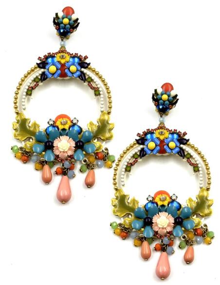 PENDIENTES LARGOS DE DISEÑO FLAMENCO PARA BODAS | PENDIENTES INVITADA