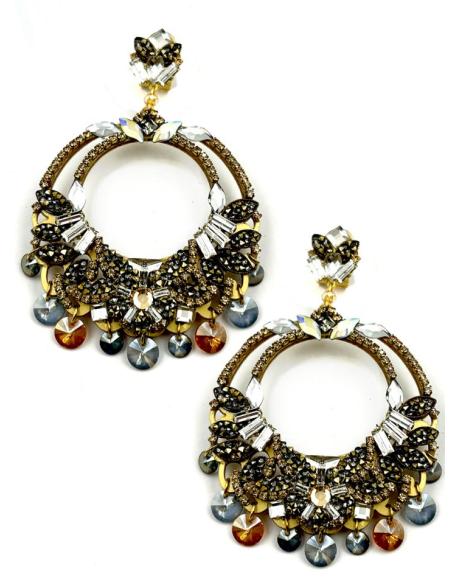 PENDIENTES DORADOS LARGOS DE BODA AIRE FLAMENCO | PENDIENTES INVITADA