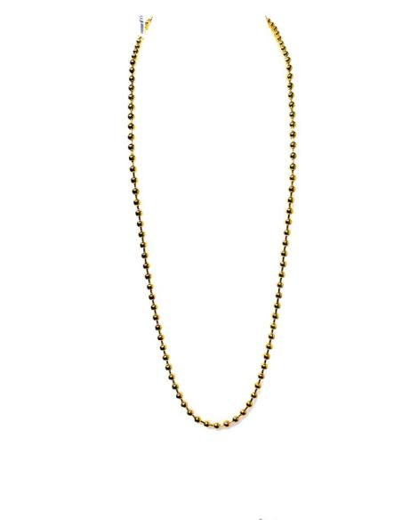COLLARES DORADOS LARGOS CADENA DE BOLITAS | JOYAS DE MUJER