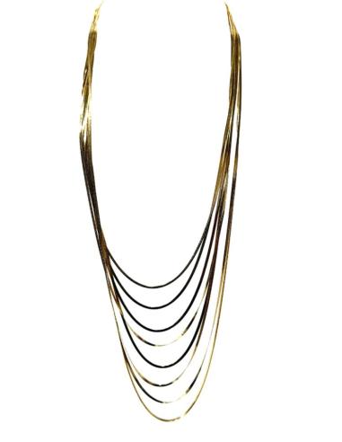 COLLARES DORADOS LARGOS CON VARIAS CADENAS | JOYAS DE MODA
