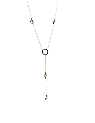 COLLARES DORADOS CADENA CON ESTILOSOS NUDOS | JOYAS DE MUJER