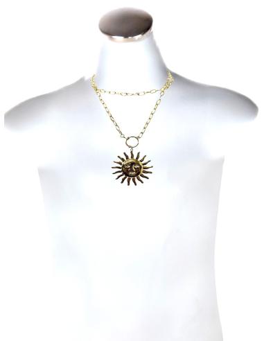 COLLARES MUJER DORADOS CADENA ESLABON...