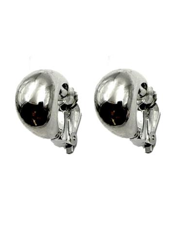 PENDIENTES CLIP DE AROS PLATEADOS PARA DIA Y NOCHE
