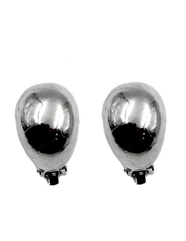 PENDIENTES CLIP DE AROS PLATEADOS PARA DIA Y NOCHE