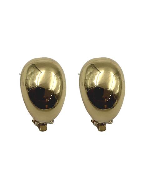 PENDIENTES CLIP DE AROS DORADOS PARA DIA Y NOCHE