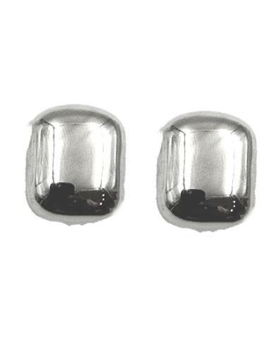 PENDIENTES CLIP PLATEADOS DISEÑO ACTUAL CUADRADO