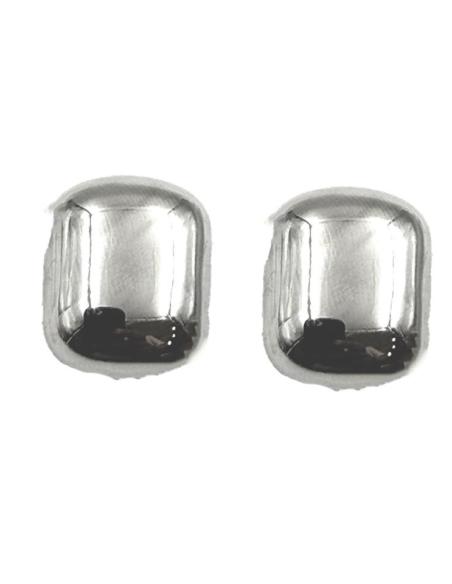 PENDIENTES CLIP PLATEADOS DISEÑO ACTUAL CUADRADO