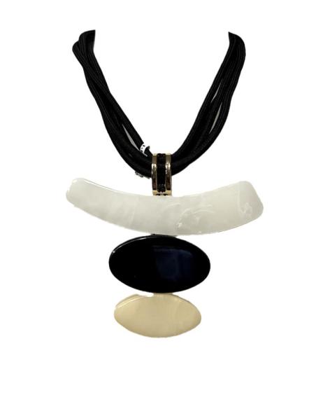 COLLARES NEGROS Y BLANCOS ESTILO BOHO CHIC | COLLARES AFRICA MUJER