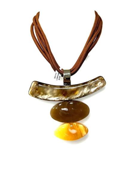COLLARES MARRONES Y MOSTAZAS ESTILO BOHO CHIC | COLLARES AFRICA MUJER
