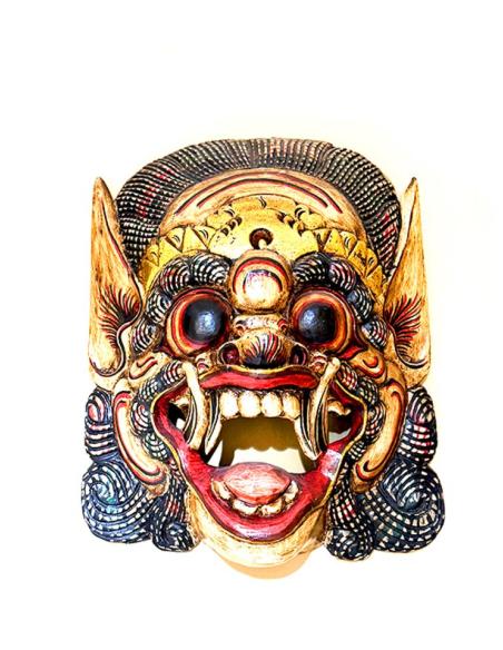 DECORACIONES MADERA MASCARA BARONG ARTESANIA BALI