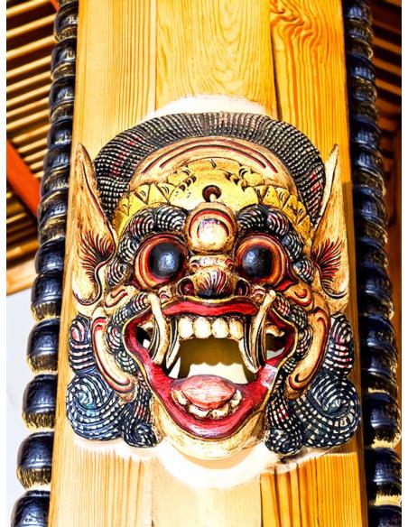 DECORACIONES MADERA MASCARA BARONG ARTESANIA BALI