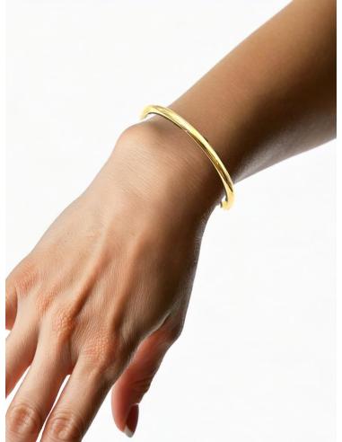 PULSERAS MUJER DORADAS ARO RIGIDO | JOYAS EN ACERO