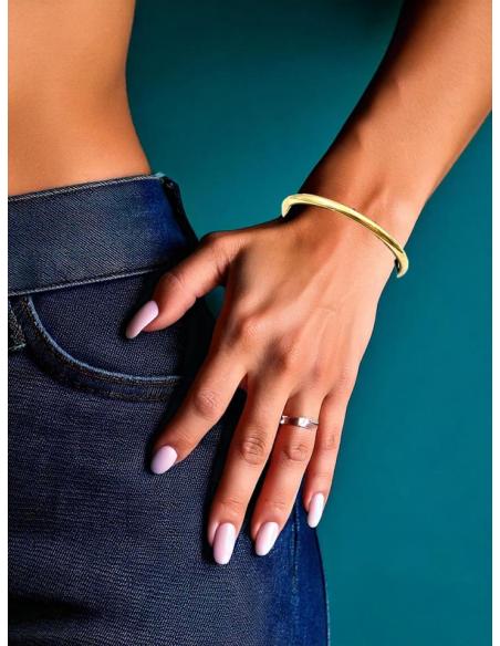PULSERAS MUJER DORADAS ARO RIGIDO | JOYAS EN ACERO
