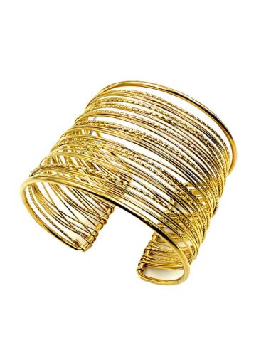 PULSERAS MUJER DORADAS ANCHAS AROS BOHOCHIC | ACCESORIOS DIA Y NOCHE