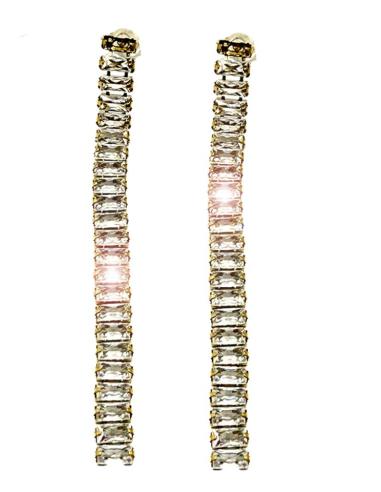 PENDIENTES BODA LARGOS DESTELLOS BRILLO CRISTAL