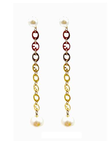 PENDIENTES LARGOS DE FIESTA CON PERLAS | EL JARDIN DEL DESEO