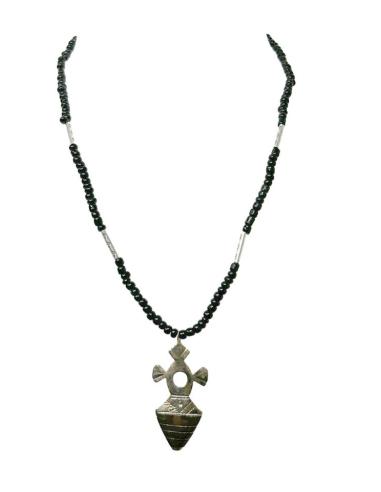 COLLARES NEGROS CON CRUZ TUAREG PARA HOMBRE