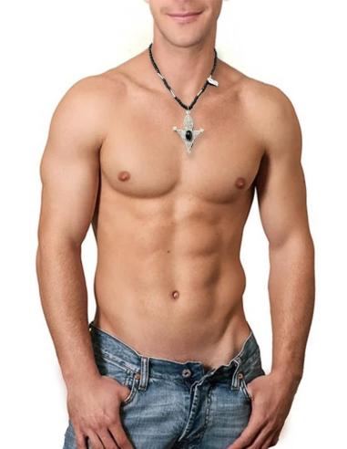 COLLARES BOHO NEGROS CON COLGANTE TRIBAL TUAREG