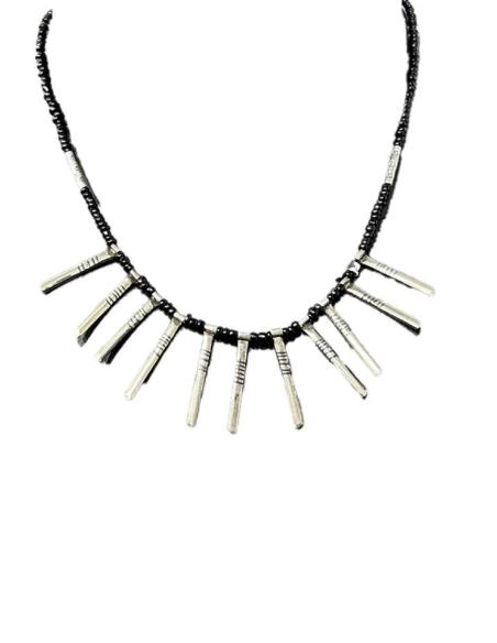 COLLARES TUAREG DE HOMBRE NEGROS Y PLATEADOS | JOYAS BEREBER