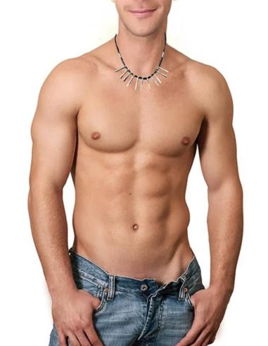 COLLARES TUAREG DE HOMBRE NEGROS Y PLATEADOS | JOYAS BEREBER