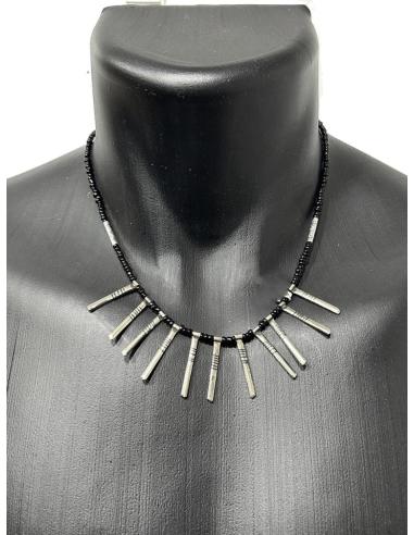 COLLARES TUAREG DE HOMBRE NEGROS Y PLATEADOS | JOYAS BEREBER