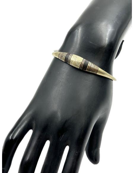 BRAZALETES PARA HOMBRE JOYAS AFRICANAS TUAREG CON MADERA DE EBANO