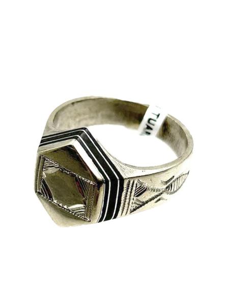 ANILLOS HOMBRE JOYAS TUAREG CON MADERA EBANO