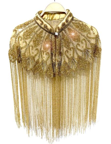 CAPAS DORADAS JOYA ELEGANCIA EN BODAS Y FIESTAS | MODA MUJER