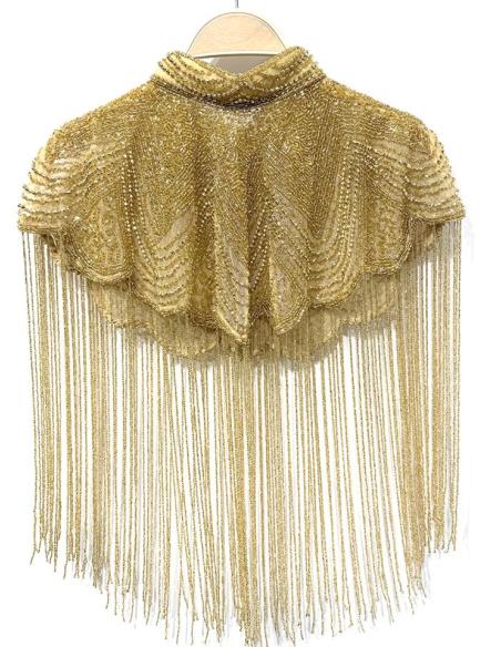 CAPAS JOYA DORADAS PARA BODAS Y EVENTOS NOCHE | MODA MUJER