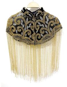 CAPAS JOYA NEGRAS SOFISTICADAS PLATEADO Y DORADO | MODA MUJER