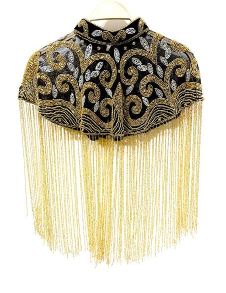 CAPAS JOYA NEGRAS SOFISTICADAS PLATEADO Y DORADO | MODA MUJER