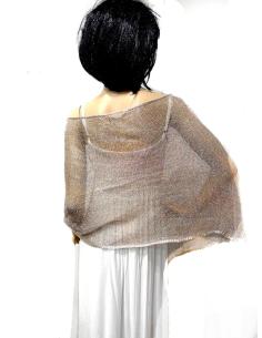 CHALES DE FIESTA ORO ROSA METALIZADO PARA BODAS | CHALES INVITADA