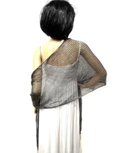 CHALES DE FIESTA NEGROS PARA BODAS Y EVENTOS | CHALES INVITADA