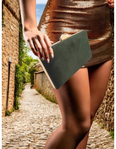 BOLSOS DE FISTA VERDE CAZA IDEAL BODAS Y EVENTOS | BOLSOS INVITADA