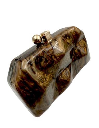 BOLSOS MARRONES ESTILO CAREY IDEAL INVITADAS BODAS | ACCESORIOS MUJER