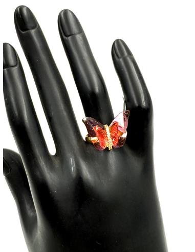 ANILLOS MARIPOSAS ROSAS Y FUCISAS PARA MUJER | SORTIJAS MUJER