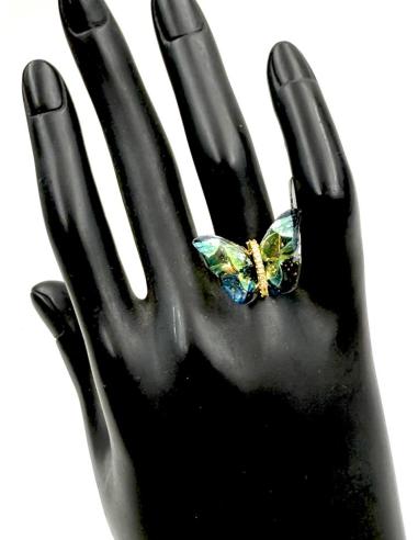 ANILLOS MARIPOSAS VERDES Y AZULES PARA MUJER | SORTIJAS MUJER