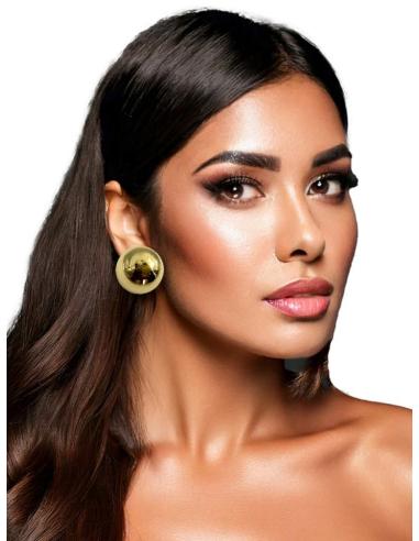 PENDIENTES CLIP DORADOS GRANDES ESTILO VINTAGE PARA BODAS