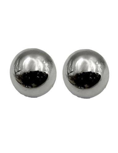 PENDIENTES CLIP PLATEADOS GRANDES ESTILO VINTAGE PARA BODAS