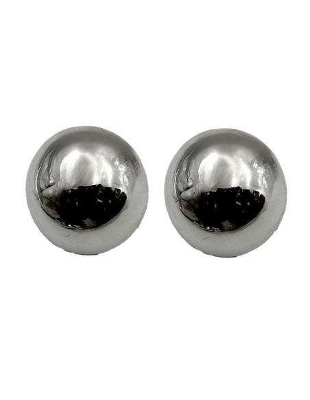PENDIENTES CLIP PLATEADOS GRANDES ESTILO VINTAGE PARA BODAS