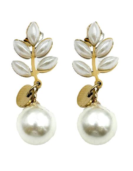PENDIENTES CORTOS PARA DIA CON PERLITAS | EL JARDIN DEL DESEO