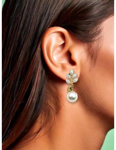 PENDIENTES CORTOS PARA DIA CON PERLITAS | EL JARDIN DEL DESEO
