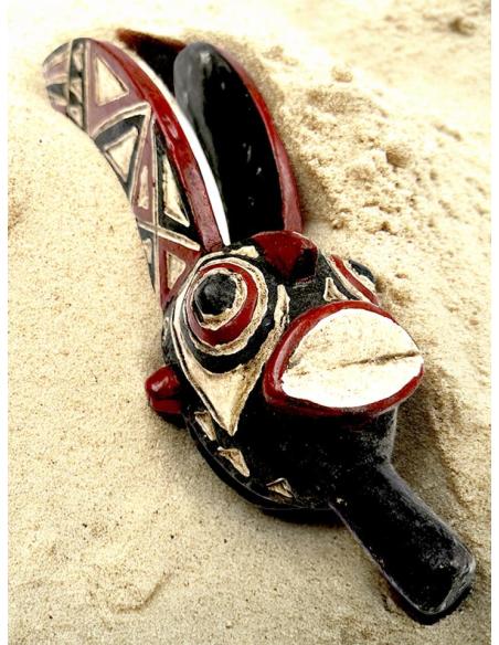 DECORACION DE MADERA MASCARA ETNICA ARTE AFRICANO | ESTILO TRIBAL